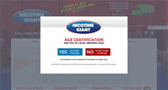 Desktop Screenshot of nicotinegiant.com
